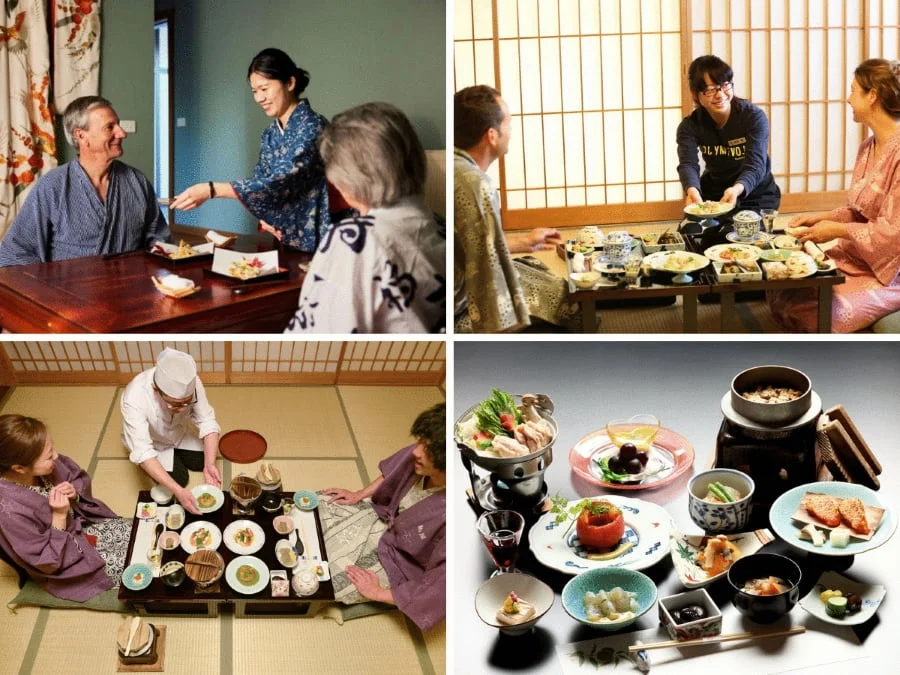 Nếu bạn có cơ hội trải nghiệm lưu trú tại một Ryokan, đừng bỏ lỡ bữa sáng Washoku truyền thống mà họ phục vụ