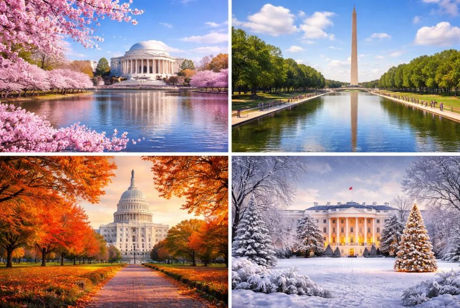 Washington D.C nổi bật với vẻ đẹp suốt cả 4 mùa