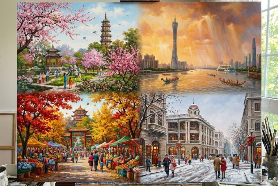 Vẻ đẹp 4 mùa của Quảng Châu vô cùng rực rỡ, mang đến những trải nghiệm hấp dẫn dành riêng cho du khách