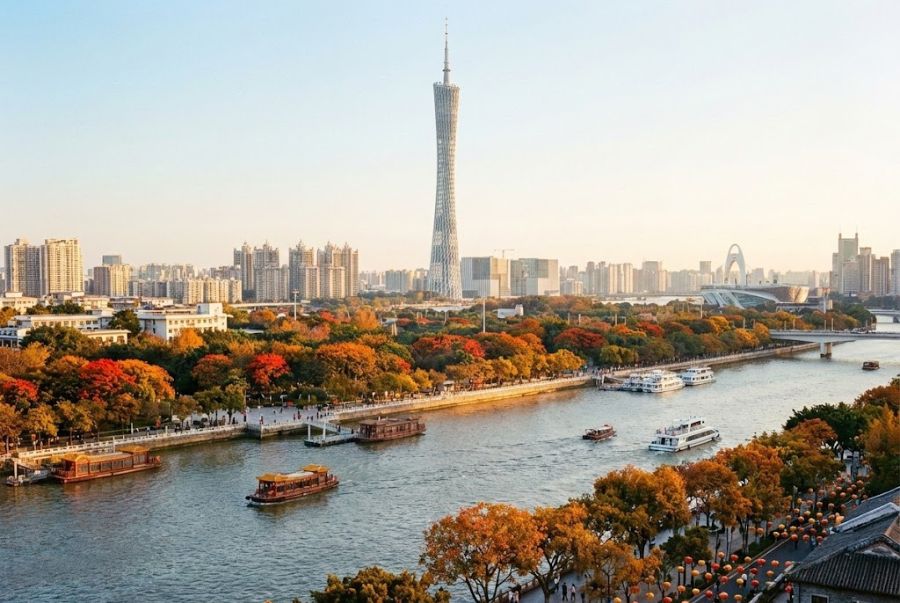 Mùa thu tại Quảng Châu mang đến cảm giác chậm rãi và dễ chịu, phù hợp với nhiều người