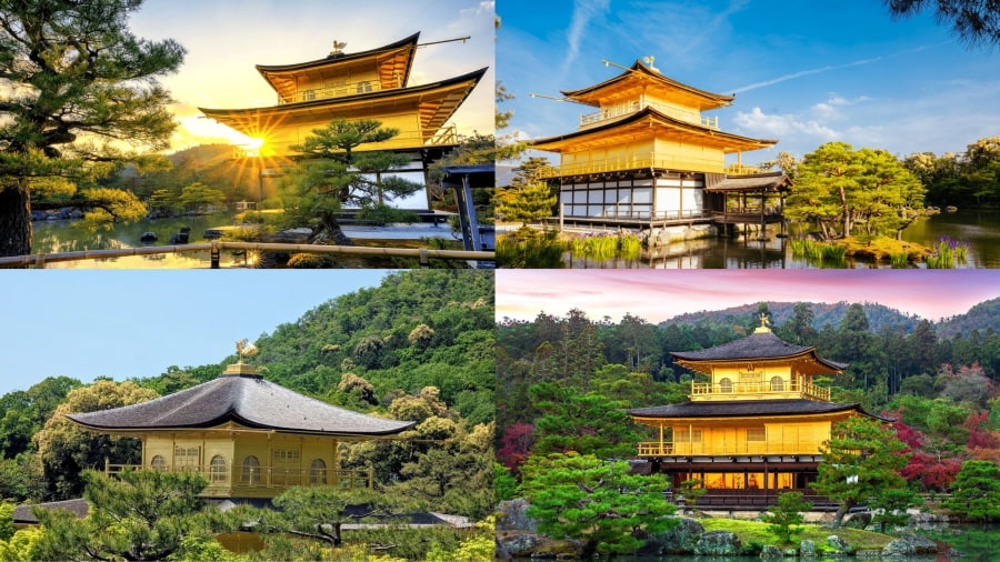 Nhắc đến những chùa nổi tiếng ở Kyoto, không thể không kể đến Chùa Kinkaku-ji với vẻ đẹp lộng lẫy và kiến trúc độc đáo