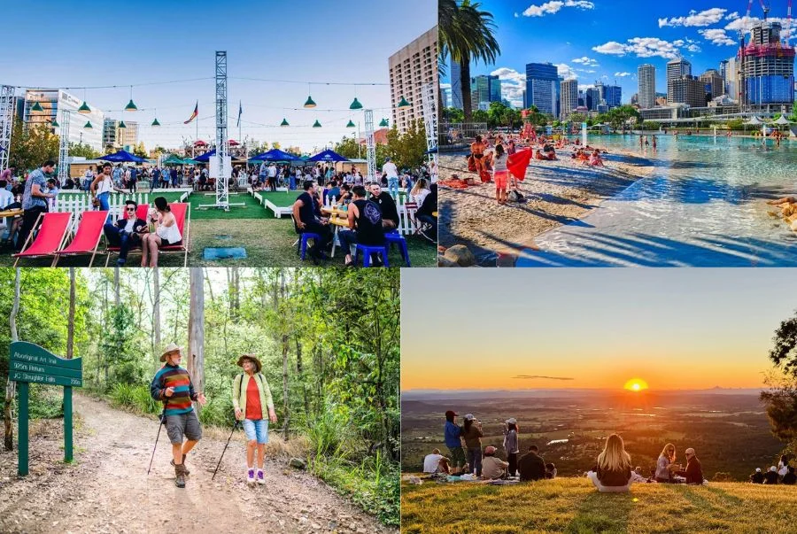 Brisbane là “thiên đường” cho những ai yêu thích các hoạt động ngoài trời, giải trí và văn hóa.