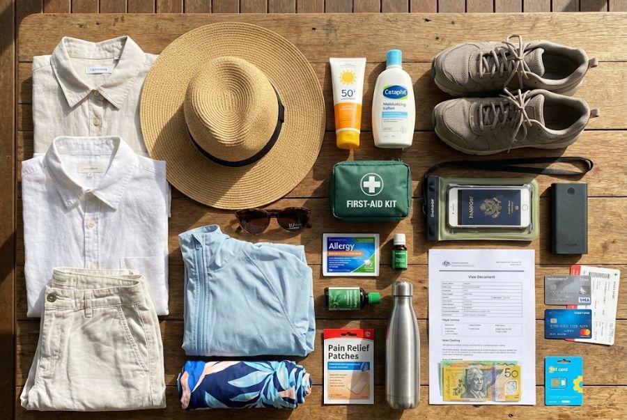 Những vật dụng quan trọng trong hành trình du lịch nước Úc mùa hè