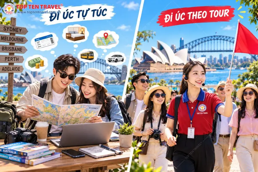 Du lịch Úc tự túc mang đến sự chủ động trong khi đi tour giúp hành trình được chuẩn bị và sắp xếp sẵn