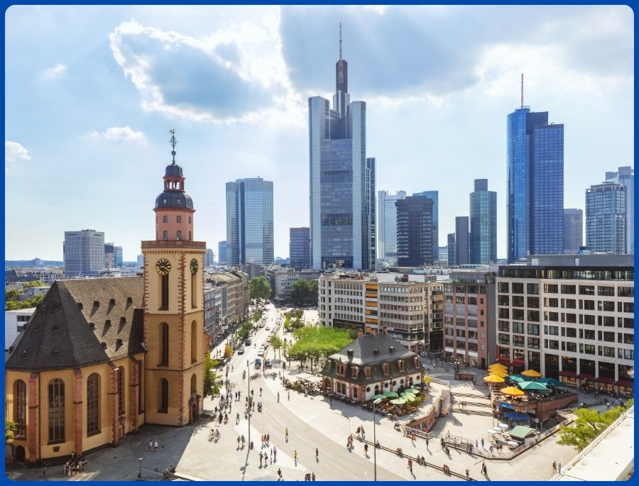 Frankfurt mang vẻ đẹp đặc sắc khi giao thoa giữa phong cách truyền thống và hiện đại