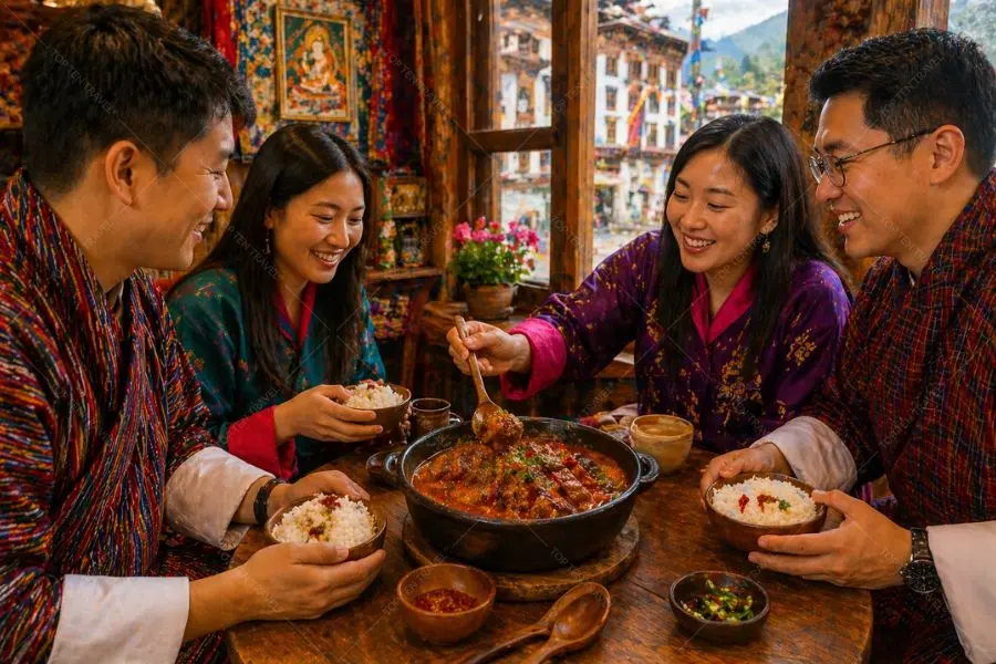 Jasha Maroo là món gà hầm cay nổi tiếng hàng đầu tại Bhutan