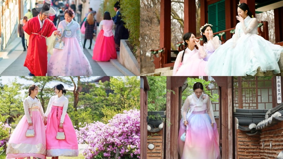 Mặc Hanbok và dạo bước trong khuôn viên cổ kính của Cung điện Changdeokgung là một trải nghiệm vô cùng thú vị