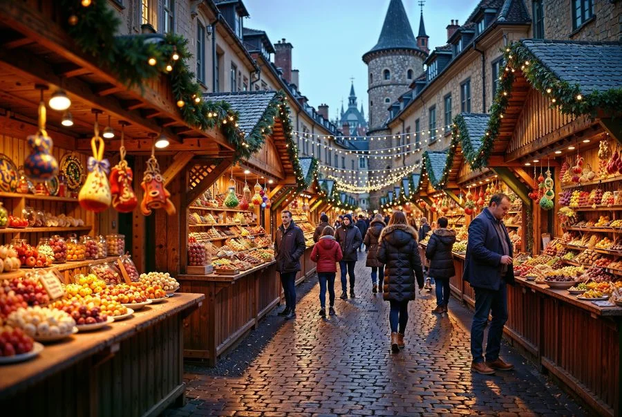 Chợ Giáng sinh Reiterlesmarkt là linh hồn mùa đông của Rothenburg