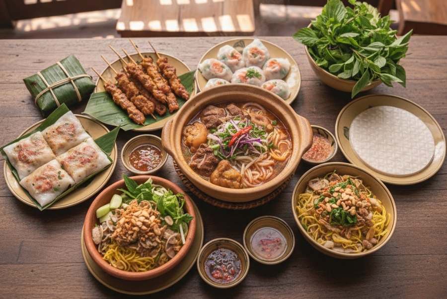 Cố đô Huế không chỉ hấp dẫn du khách bởi vẻ đẹp lãng mạn mà còn bởi những món đặc sản truyền thống