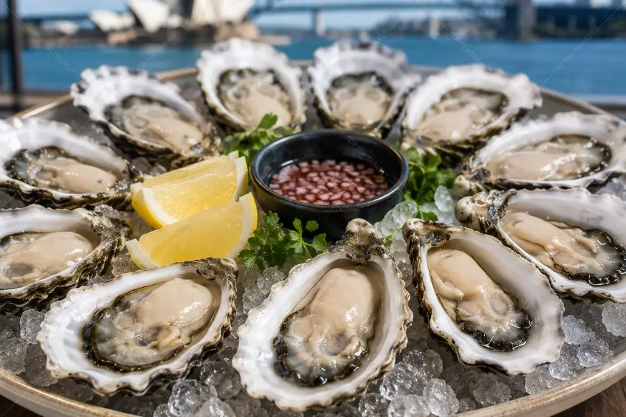 Hàu Sydney Rock Oyster tươi sống với vị ngọt thanh đặc trưng của vùng New South Wales