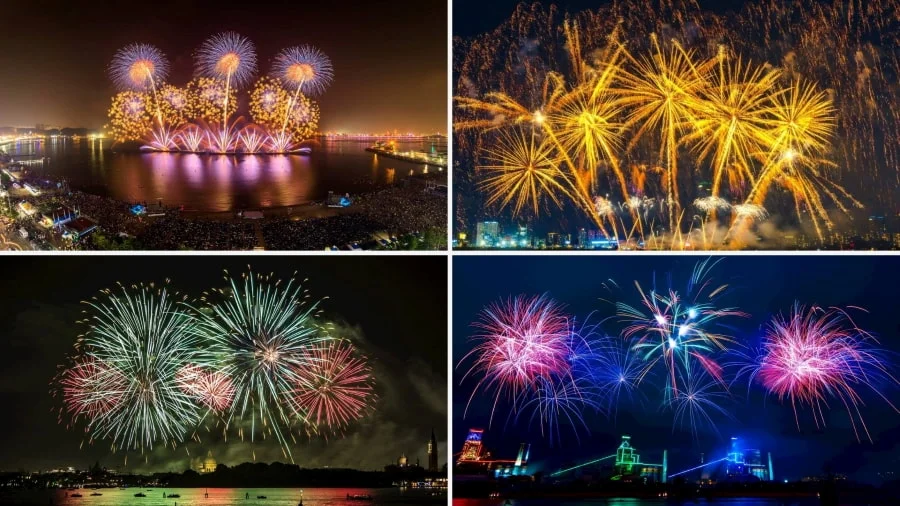 Lễ hội pháo hoa Pohang bừng sáng với những màn trình diễn pháo hoa nghệ thuật đầy màu sắc và ấn tượng