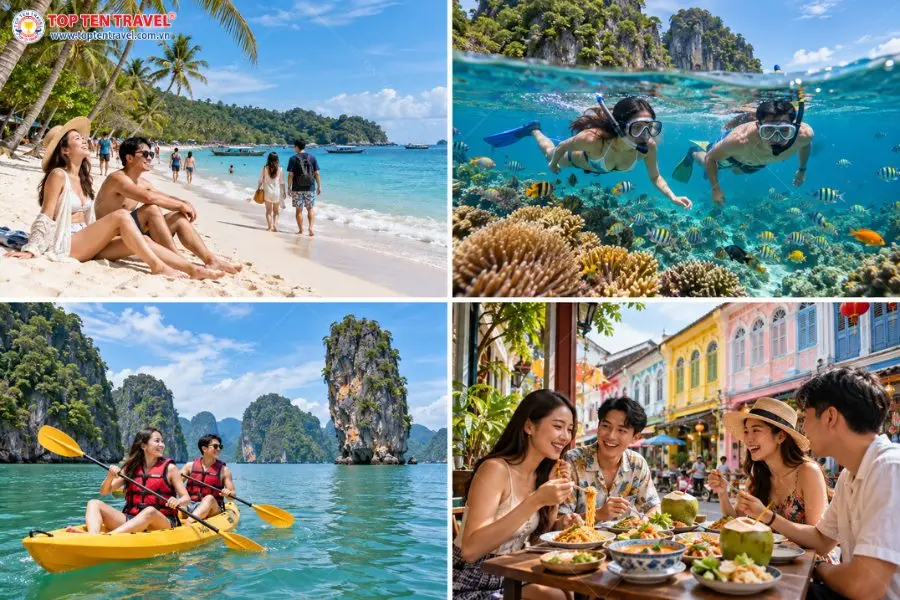 Khám phá Phuket qua những trải nghiệm biển đảo, ẩm thực và văn hóa địa phương sôi động