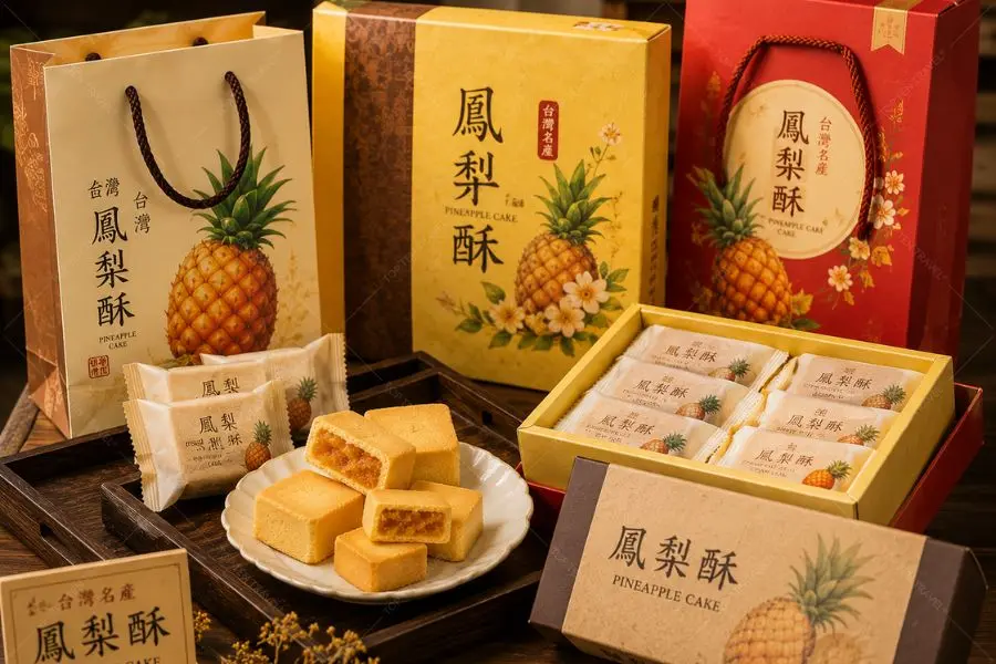 Những hộp bánh dừa thường được lựa chọn làm quà tặng sau mỗi chuyến du lịch Đài Loan
