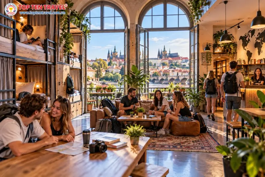 Hostel là lựa chọn lưu trú phổ biến dành cho du khách muốn tối ưu chi phí khi khám phá Châu Âu