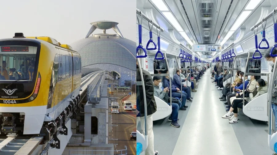 Tàu điện ngầm là lựa chọn phổ biến và tiết kiệm nhất để di chuyển đến Incheon từ Seoul