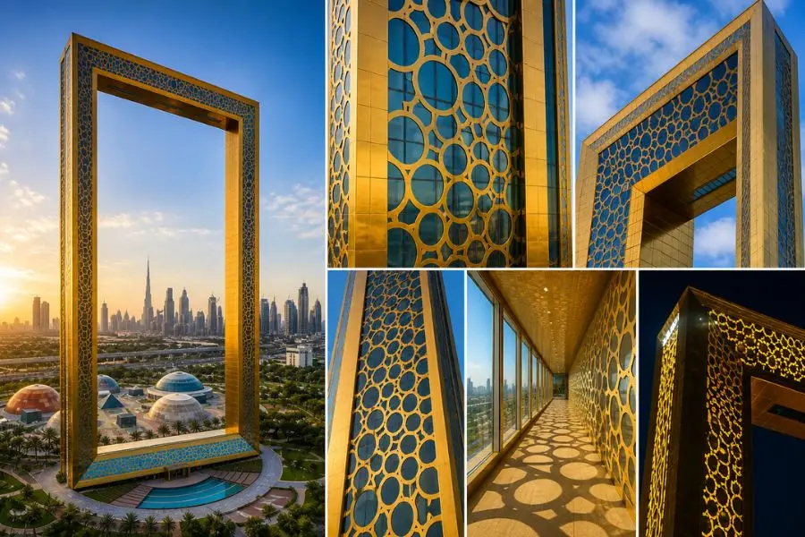 Kết cấu và các họa tiết độc đáo của Dubai Frame