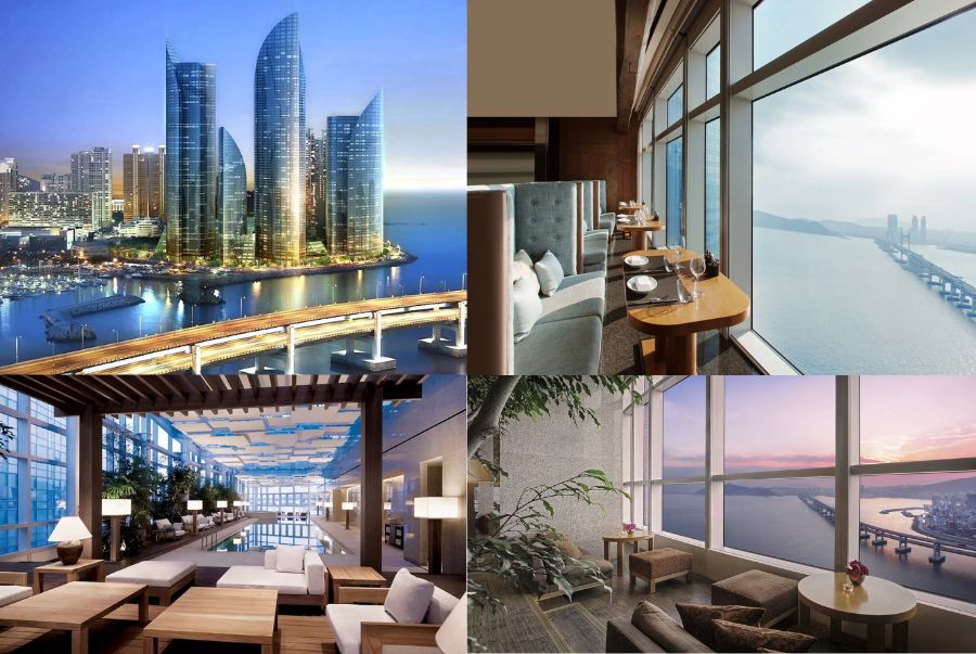 Park Hyatt Busan gây ấn tượng mạnh với thiết kế mô phỏng hình dáng con tàu vươn mình ra biển