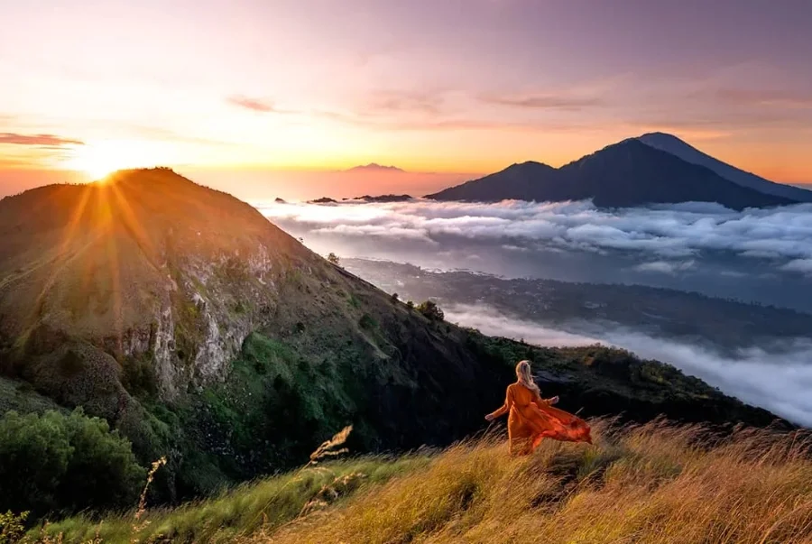 Khung cảnh thiên nhiên tuyệt đẹp tại núi lửa Batur