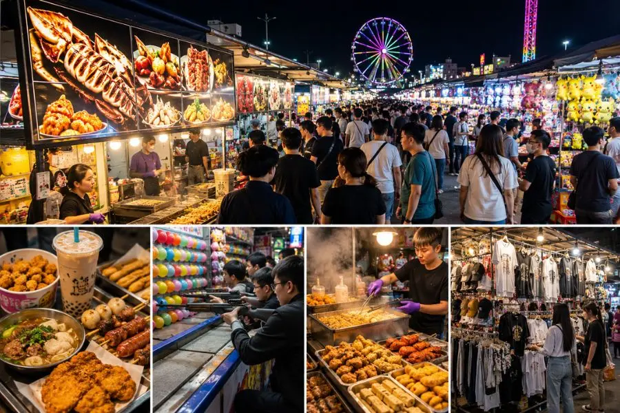 Khung cảnh nhộn nhịp tại Pingzhen Night Market