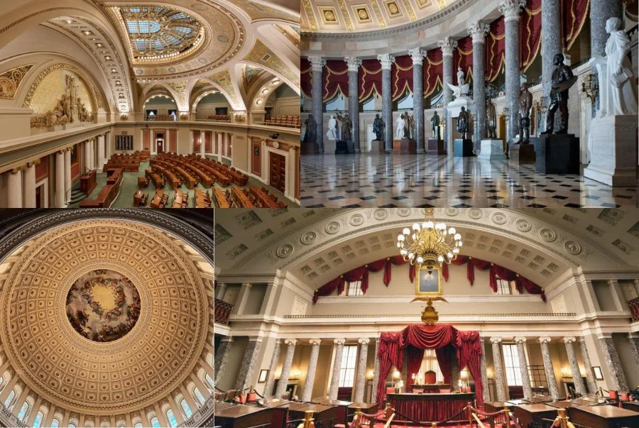 Đặc điểm kiến trúc độc đáo của Điện Capitol Mỹ 
