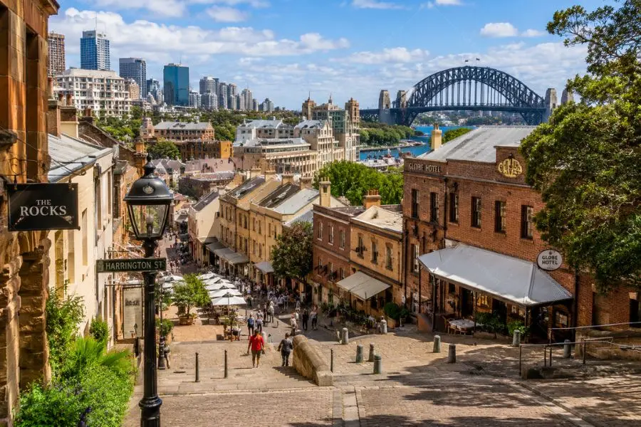 Khu phố cổ The Rocks mang đậm dấu ấn lịch sử Sydney