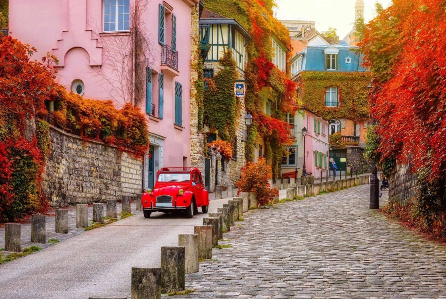 Rue de l’Abreuvoir là một con phố đẹp và nổi tiếng nhất tại đồi Montmartre