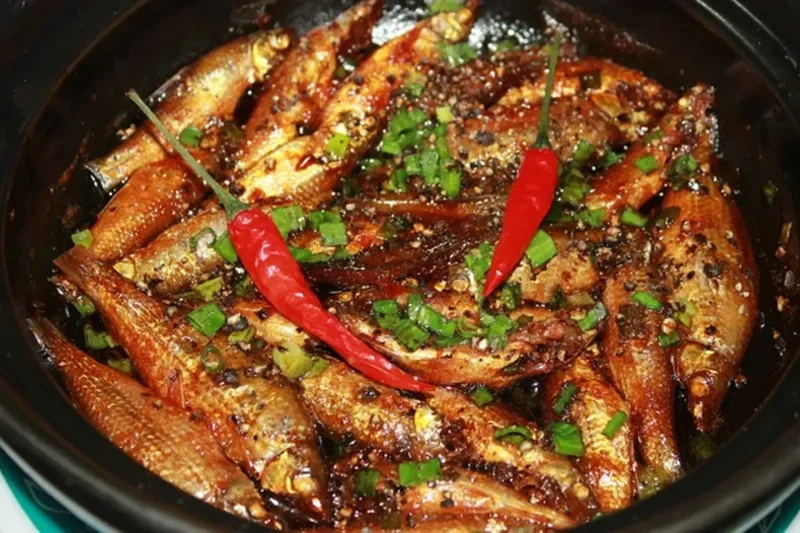 Cá linh kho tiêu