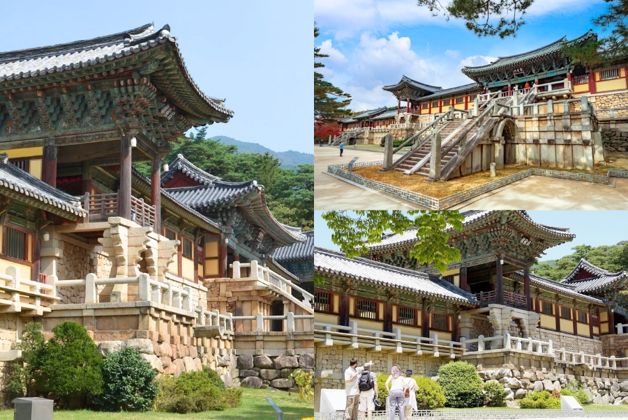 Chùa Bulguksa đã trải qua nhiều lần trùng tu và được UNESCO công nhận là Di sản Văn hoá