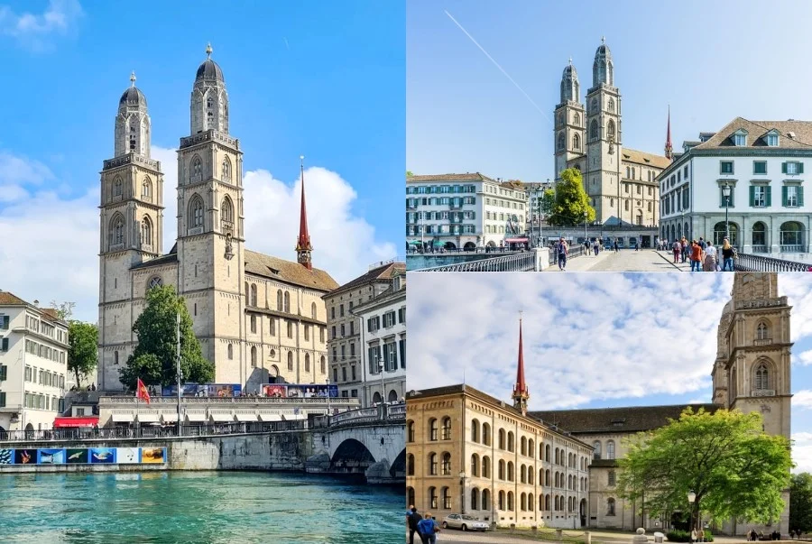 Grossmünster biểu tượng kiến trúc nổi bật của Zurich Thụy Sĩ