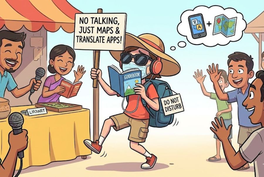 Bạn có thể giảm thiểu các tình huống giao tiếp nếu không biết tiếng