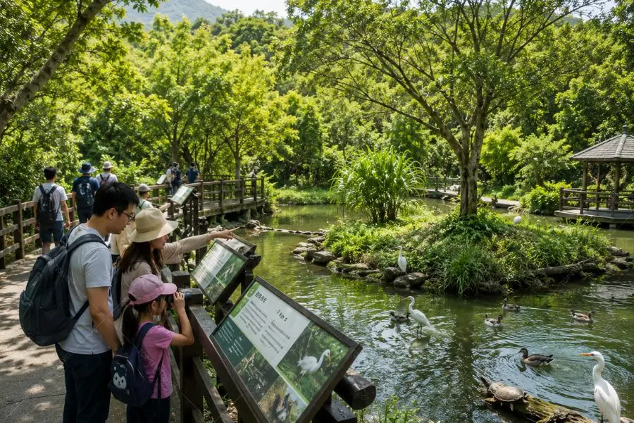 Khu vực quan sát động vật tại Công viên Hutoushan 