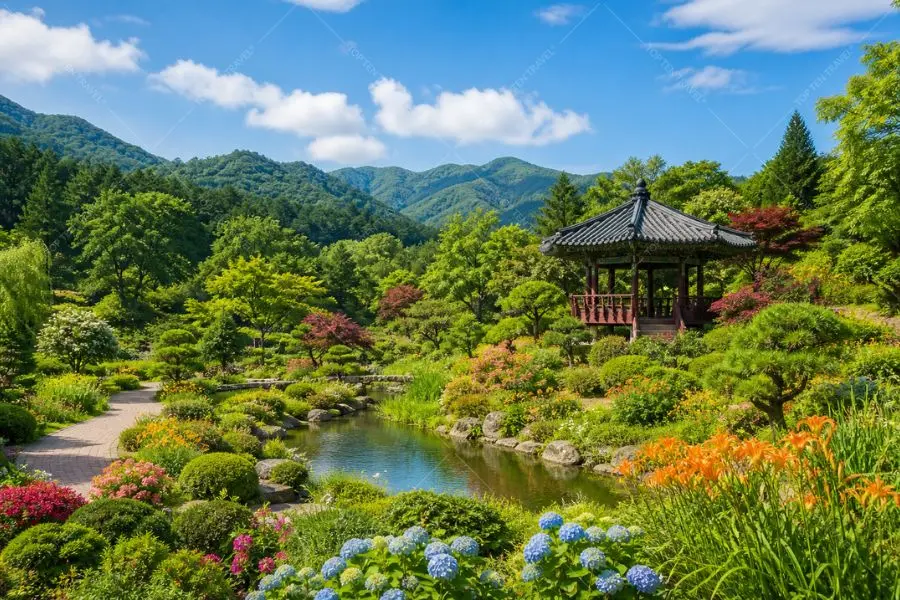 Sắc xanh dịu dàng, xua đi cái nắng mùa hè tại Morning Calm