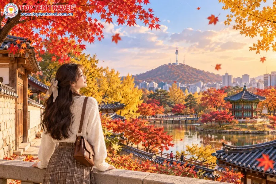Vẻ đẹp thơ mộng và lãng mạn tại Hàn Quốc khi vào thu