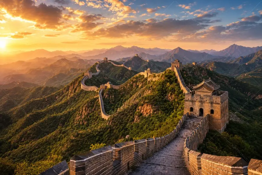 Toàn cảnh Vạn Lý Trường Thành - kỳ quan kiến trúc nổi tiếng của Trung Quốc