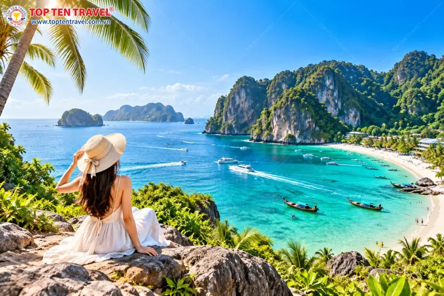 Phuket thu hút du khách với những bãi biển xanh trong, cát trắng và cảnh quan nhiệt đới tuyệt đẹp