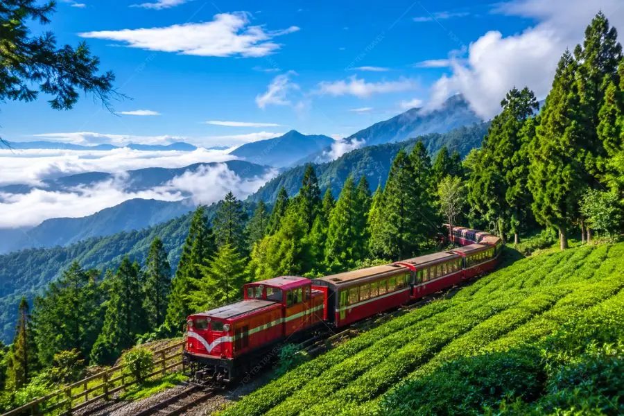 Alishan mùa hè mở ra bức tranh xanh mát giữa núi rừng và biển mây