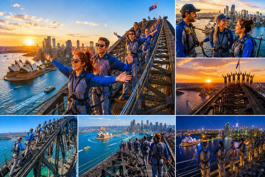 Du khách trải nghiệm các hoạt động nổi bật tại Harbour Bridge