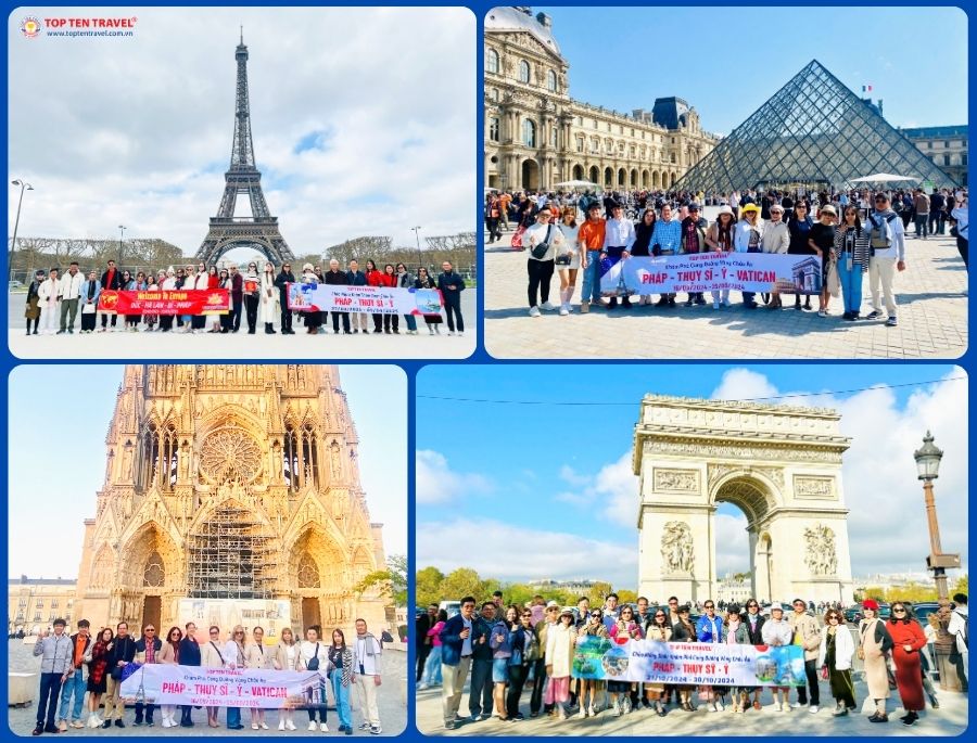 Đoàn Khách Top Ten Travel khám phá thành phố Paris xinh đẹp