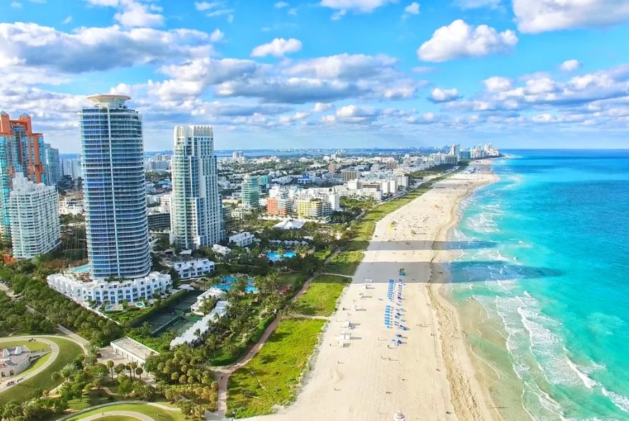 Miami mang đến khung cảnh biển tuyệt đẹp cùng bầu không khí trẻ trung sôi động