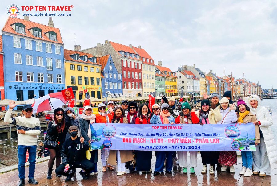 Đoàn Khách Top Ten Travel khám phá các địa điểm du lịch đẹp tại Đan Mạch