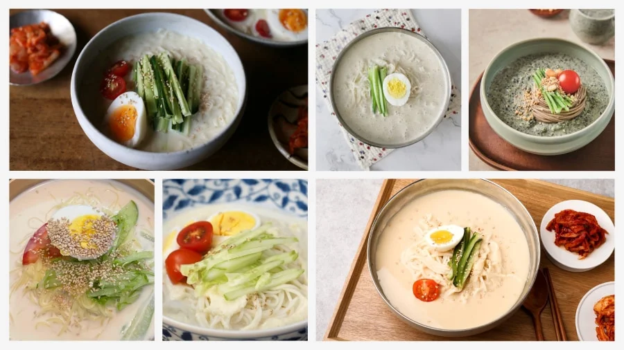 Kongguksu, món mì lạnh trong nước súp đậu nành xay nhuyễn, béo ngậy và giàu dinh dưỡng