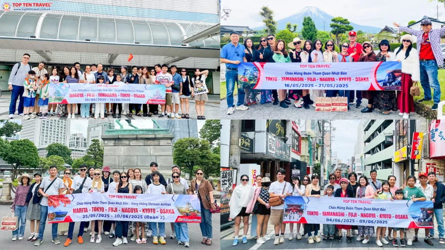 Những vị khách đã luôn tin tưởng và lựa chọn đồng hành cùng Top Ten Travel khi đi du lịch Nhật Bản
