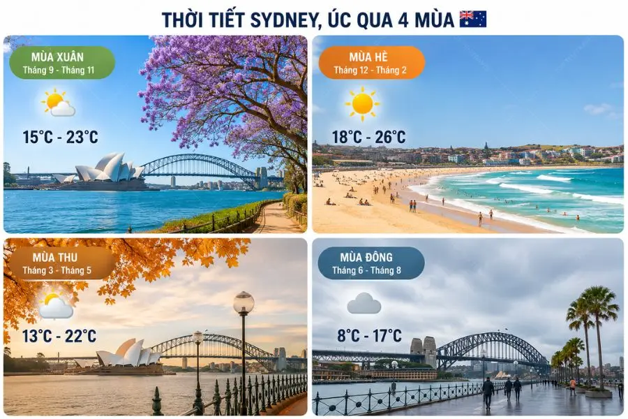 Vẻ đẹp 4 mùa tại Sydney khiến du khách say đắm