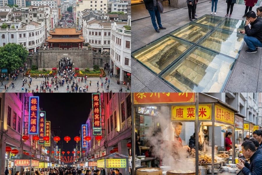 Phố đi bộ Bắc Kinh Lộ mang nhiều ý nghĩa quan trọng gắn liền với sự phát triển của Quảng Châu