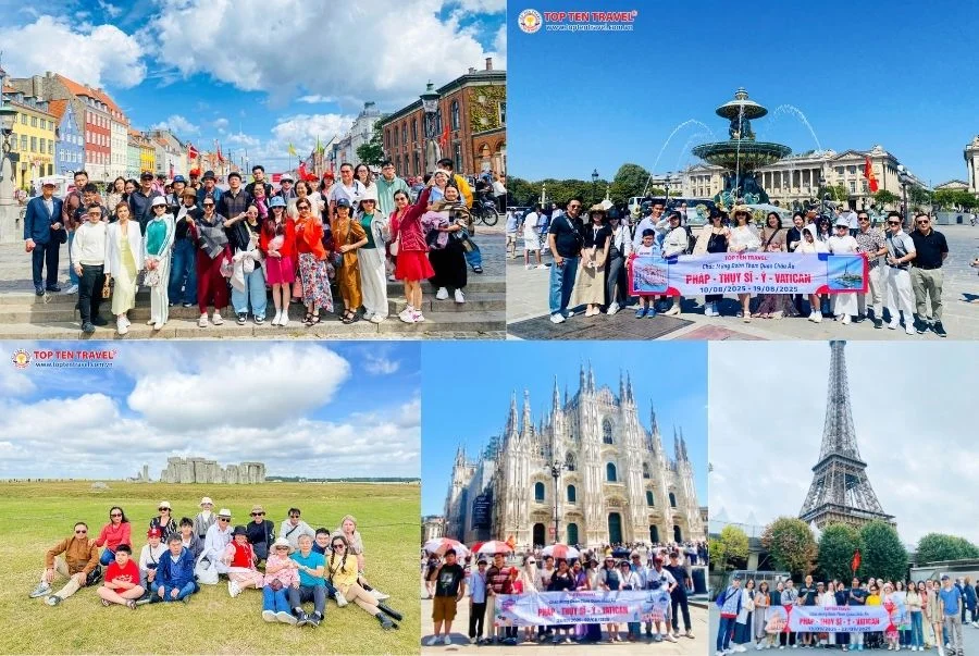 Top Ten Travel là một trong những đơn vị uy tín chuyên cung cấp các dòng tour du lịch Châu Âu tết trọn gói