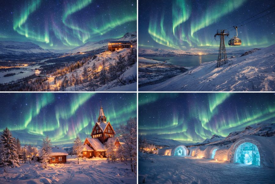 Một số các địa điểm ngắm cực quang đẹp nhất tại Lapland