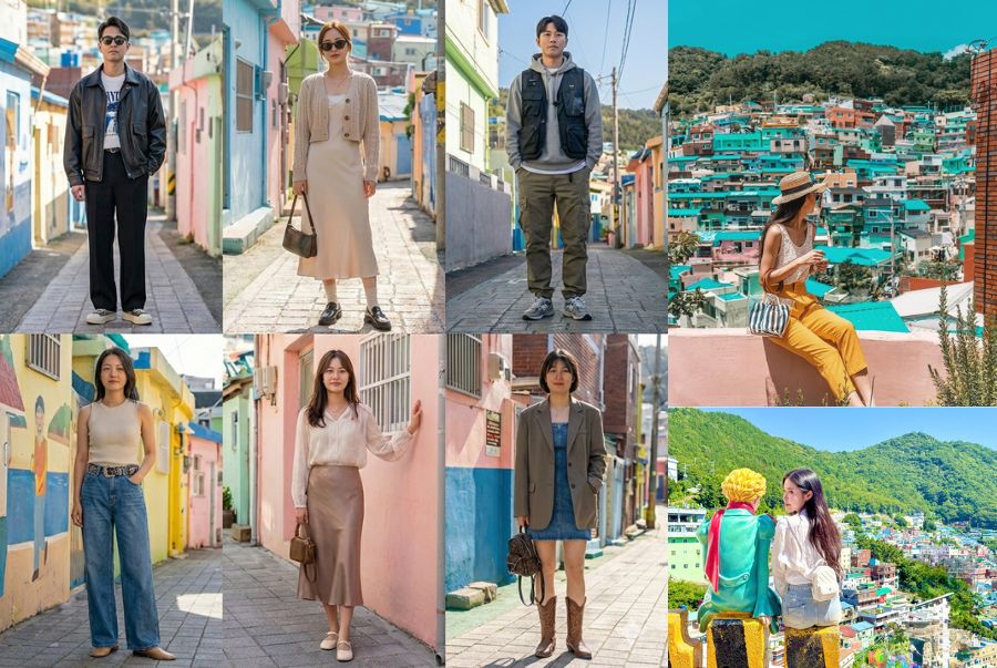 Một số các Outffit nổi bật mà Bạn nên lựa chọn khi đến với làng văn hóa Gamcheon