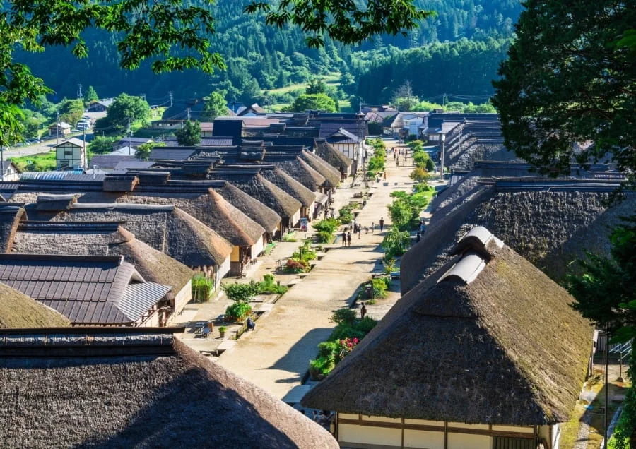 Ouchijuku (大内宿) - Bưu điện trạm cổ kính giữa vùng núi Fukushima
