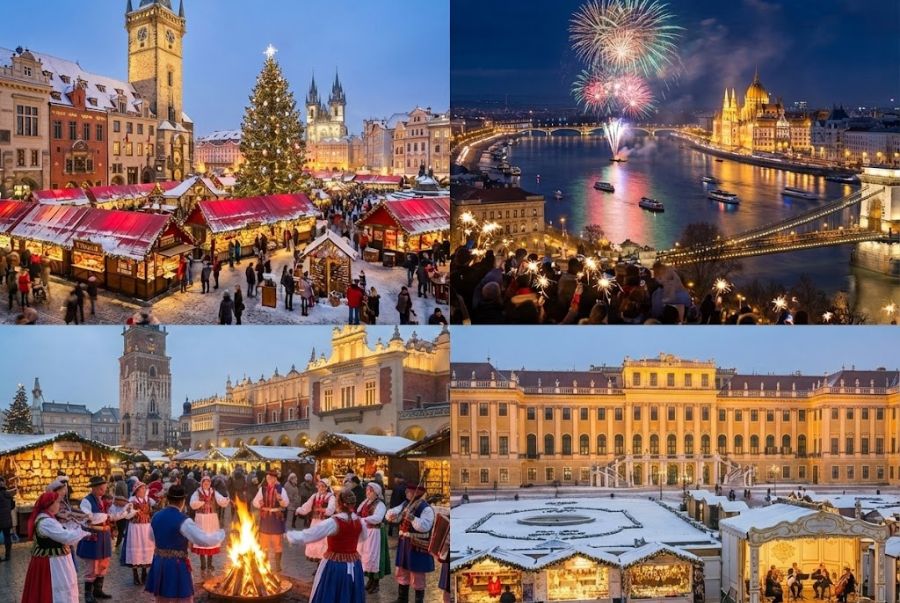 Mùa đông tại Đông Âu là thời điểm cả Châu Âu bước vào khung cảnh rực rỡ nhất trong năm