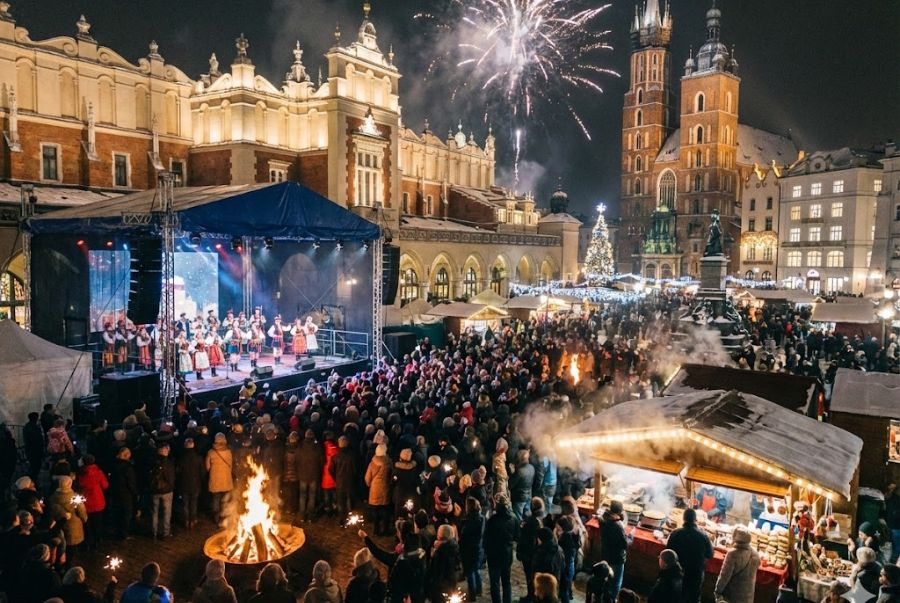 Lễ hội đầu năm tại Krakow mang đến cảm giác gần gũi và vô cùng ấm áp